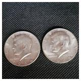 1964 Kennedy 50c, 1969 Kennedy 50c