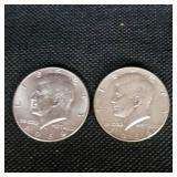 1966 Kennedy and 1969 XF Kennedy 50c