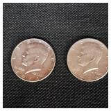 1964,66 Kennedy 50c Silver