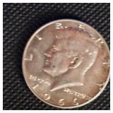 1964,66 Kennedy 50c Silver