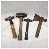 Box of 4 Miniature Hammers