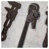 Lot of 4 Miniature Pipe Wrenches