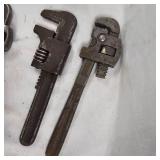 Lot of 4 Miniature Pipe Wrenches
