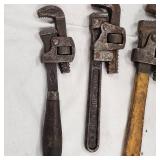 Lot of 4 Miniature Pipe Wrenches