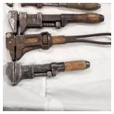 4 Vintage Pipe Wrenches