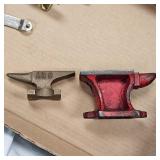 Pair of Dealer Samples , Mini Anvils