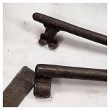 Large Ring of Jail House Skeleton Keys and Vintage German House Keys