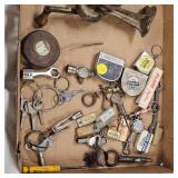 Lot of Tape Measures, Dazeg Knife Sharpner and Misc