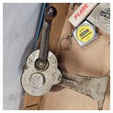 Lot of Tape Measures, Dazeg Knife Sharpner and Misc