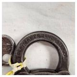 Vintage Segal Six Lever Padlock with Key