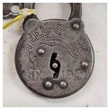 Vintage Segal Six Lever Padlock with Key