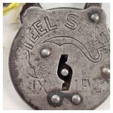 Vintage Segal Six Lever Padlock with Key