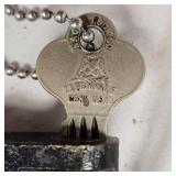 Late 19th Century, Early 20th Eagle Padlock in Pristine Condition