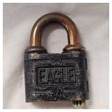 Late 19th Century, Early 20th Eagle Padlock in Pristine Condition