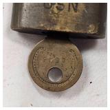 Vintage Hurd Lock Mfg Padlock, Navy Issue