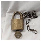 American Padlock, Solid Brass, for US Govt Contract