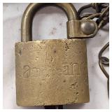 American Padlock, Solid Brass, for US Govt Contract