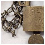 American Padlock, Solid Brass, for US Govt Contract