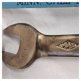 Ampco Beryllium Copper Combo Wrench, Pretty Rare Find-non Sparking, non Magnetic 1 1/4 and 1 7/16 Size