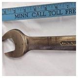 Ampco Beryllium Copper Combo Wrench, Pretty Rare Find-non Sparking, non Magnetic 1 1/4 and 1 7/16 Size