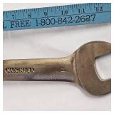 Ampco Beryllium Copper Combo Wrench, Pretty Rare Find-non Sparking, non Magnetic 1 1/4 and 1 7/16 Size