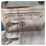 Vintage Savings Bank of Harford Coin Bank, #V7600, Hartford, SD