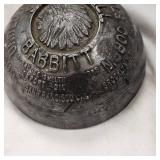 Antique Stonewalll Babbit and Paperweight from 1910