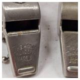 (3) Acme Thunder Vintage Whistles (Solid Brass)