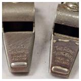 (3) Acme Thunder Vintage Whistles (Solid Brass)