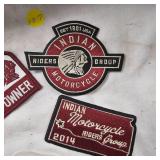 Lot of Indian Motorcycle Patches and Pins