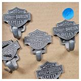 Harley Davidson Coat Hooks, Set of 5