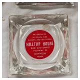 (4)Advertising Ashtrays, Hilltop House, Jeffers Grain, Fairhaven Economy Grocery, Morris Furniture