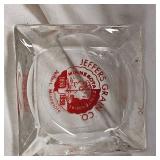 (4)Advertising Ashtrays, Hilltop House, Jeffers Grain, Fairhaven Economy Grocery, Morris Furniture