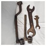 Oliver Tractor Wrench and 3 Other Specialty Wrenches