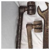 Oliver Tractor Wrench and 3 Other Specialty Wrenches