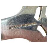 Vintage David Andersen Floriform Pattern Cheese Meat Fork  / Floriform by David Andersen Norwegian Sterling Silver Cheese Meat Server