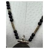 Vintage Tuareg Necklace / Vintage Silver and Carnelian Tuareg Necklace