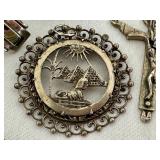 Assorted Vintage Sterling Silver and Silver Jewelry Items