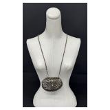 Filagree Purse Pendant Necklace