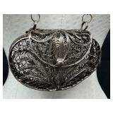 Filagree Purse Pendant Necklace