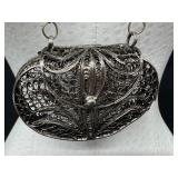 Filagree Purse Pendant Necklace