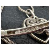 Sterling Silver Bracelet and Brighton Heart Shaped Necklace