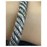 Vintage Sterling Silver and Silver Cuff Bracelet and Rings