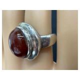 Vintage Sterling Silver and Silver Cuff Bracelet and Rings