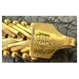 Five Sterling Silver Bracelets including Two Tone Sterling Silver Bracelets