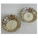 Two Vintage Sterling Silver Nut Bowls