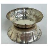 Two Vintage Sterling Silver Nut Bowls