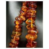 Assorted Beaded Necklaces including a Beaded Amber Necklace and Beaded Amethyst Necklace