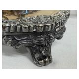 Vintage Goldfeder Silver Co. Footed Coffee / Tea Service Silver Plate Chased by Hand