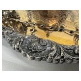 Vintage Goldfeder Silver Co. Footed Coffee / Tea Service Silver Plate Chased by Hand